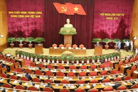 Toàn cảnh bế mạc Hội nghị. (Ảnh: Trí Dũng/TTXVN)