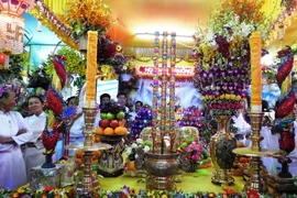 Tòa thánh Cao Đài Tây Ninh tổ chức Đại lễ Hội yến Diêu Trì Cung năm 2016. (Ảnh: Thanh Tân/TTXVN) 