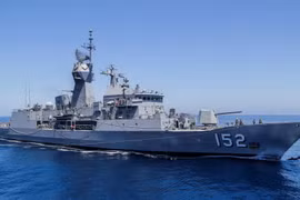Tàu Hải quân Australia HMAS WARRAMUNGA. (Nguồn: Đại sứ quán Australia)