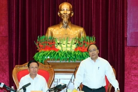 Thủ tướng Nguyễn Xuân Phúc phát biểu. (Ảnh: Thống Nhất/TTXVN)