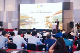 Lễ công bố Giải thưởng Hành động vì Cộng đồng. (Ảnh: PV/Vietnam+)