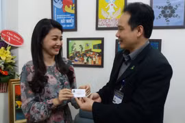 Một MC của VTV đến Trung tâm đăng ký hiến mô tạng. (Ảnh: Trung tâm Điều phối ghép tạng Quốc gia)