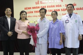 Bệnh nhân nặng trong vụ sập giàn giáo đã bình phục và xuất viện 