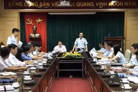 Đoàn thanh tra trong buổi làm việc tại Bộ Y tế. (Nguồn: thanhtra.gov.vn)