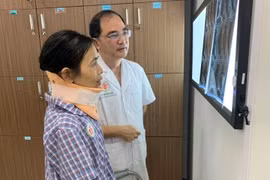 Bệnh nhân đã hồi phục sức khỏe sau phẫu thuật. (Ảnh: PV/Vietnam+)
