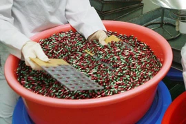 Sản xuất thuốc tại một cơ sở trong nước. (Ảnh: TTXVN/Vietnam+)