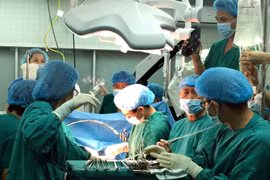 Một ca ghép tạng được các bác sỹ Bệnh viện Việt Đức tiến hành. (Ảnh: TTXVN/Vietnam+)