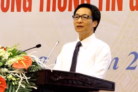 Phó Thủ tướng Vũ Đức Đam phát biểu chỉ đạo hội nghị. (Ảnh: Dương Ngọc/TTXVN)