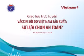 Vắcxin phối hợp sởi-rubella do Việt Nam sản xuất. (Ảnh: PV/Vietnam+)