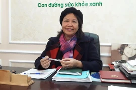 Chị Vũ Thị Thuận - Chủ tịch Hội đồng quản trị Công ty Cổ phần Traphaco. (Ảnh: PV/Vietnam+)