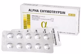 Một loại thuốc chứa Alphachymotrypsin. 