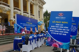 Hình ảnh tại buổi lễ phát động. (Ảnh: T.G/Vietnam+)