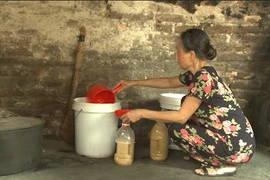 Sản phẩm rượu thủ công. (Ảnh: PV/Vietnam+)