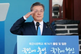 Tổng thống Hàn Quốc Moon Jae-in. (Ảnh: Yonhap/TTXVN)
