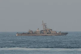 Tàu khu trục USS Thunderbolt (PC 12) của Mỹ. (Ảnh: EPA/TTXVN)