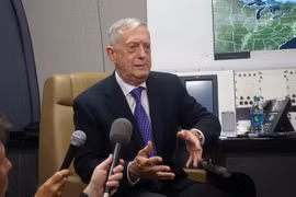 Bộ trưởng Quốc phòng Mỹ James Mattis. (Ảnh: AFP/TTXVN) 