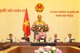 Một phiên họp của Ủy ban Thường vụ Quốc hội khóa XIV. (Ảnh: Trọng Đức/TTXVN)