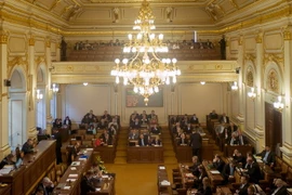 Toàn cảnh một phiên họp của Quốc hội Cộng hòa Séc ở Prague. (Ảnh: AFP/TTXVN)