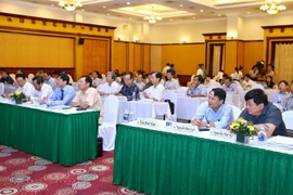 Quang cảnh chấm chung khảo Giải Báo chí Quốc gia lần thứ 12 - năm 2017. (Ảnh: Minh Quyết/TTXVN)