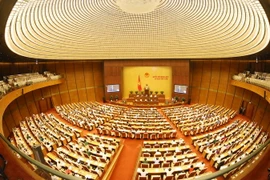 Toàn cảnh một phiên chất vấn. (Ảnh: Phương Hoa/TTXVN)