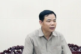 Bộ trưởng Bộ Nông nghiệp và Phát triển Nông thôn, Trưởng ban Chỉ đạo Trung ương về phòng chống thiên tai Nguyễn Xuân Cường. (Ảnh: TTXVN)