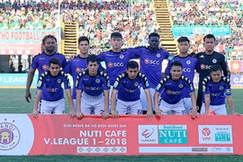 Các cầu thủ Câu lạc bộ Hà Nội. (Nguồn: vnleague) 