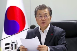 Tổng thống Hàn Quốc Moon Jae-in. (Ảnh: AFP/TTXVN)