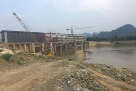 Dự án thủy điện Cẩm Thủy 1 đang bị chậm tiến độ. (Ảnh: Nguyễn Nam/TTXVN)