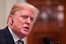 Tổng thống Mỹ Donald Trump phát biểu tại cuộc họp báo ở Washington, DC ngày 18/9/2018. (Ảnh: AFP/TTXVN)