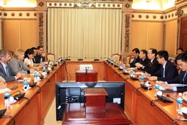 Quang cảnh buổi tiếp. (Ảnh: Xuân Khu/TTXVN)