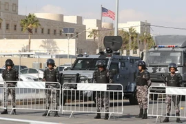 Lực lượng an ninh Jordan tại thủ đô Amman của Jordan. (Ảnh: AFP/TTXVN)