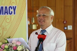 Phó Chủ tịch Quốc hội Uông Chu Lưu phát biểu khai mạc tại hội thảo. (Ảnh: Ngọc Thiện/TTXVN)