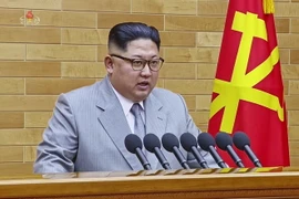 Nhà lãnh đạo Triều Tiên Kim Jong-un. (Ảnh: Yonhap/TTXVN)