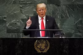 Tổng thống Mỹ Donald Trump. (Ảnh: THX/TTXVN)