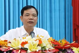Bộ trưởng Bộ Nông nghiệp và Phát triển Nông thôn Nguyễn Xuân Cường phát biểu tại Hội nghị. (Ảnh: Công Mạo/TTXVN)