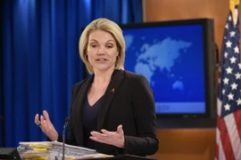 Người phát ngôn Bộ Ngoại giao Mỹ Heather Nauert. (Ảnh: AFP/TTXVN)