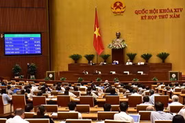 Quốc hội biểu quyết thông qua Luật An ninh mạng với tỷ lệ tán thành 86,86%. (Ảnh: Dương Giang/ TTXVN)