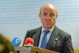 Bộ trưởng Kinh tế Tây Ban Nha Luis de Guindos. (Ảnh: AFP/TTXVN)