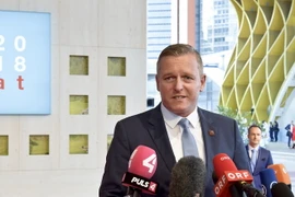 Bộ trưởng Quốc phòng Áo Mario Kunasek tham dự cuộc họp với các đối tác EU tại Vienna của, Áo ngày 30/8. (Ảnh: AFP/TTXVN)