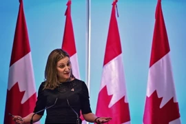 Ngoại trưởng Chrystia Freeland. (Ảnh: AFP/TTXVN)