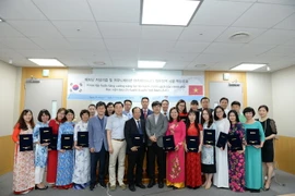 Học viên là giảng viên Học viện Báo chí và Tuyên truyền cùng đại diện một số cơ quan báo chí đã tham dự khóa học. (Ảnh: Quỳnh Hoa/Vietnam+)