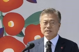 Tổng thống Hàn Quốc Moon Jae-in. (Ảnh: Kyodo/TTXVN)