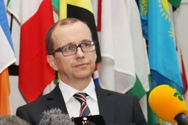 Trưởng đoàn thanh sát viên của IAEA Tero Varjoranta. (Ảnh: KYODO/TTXVN)