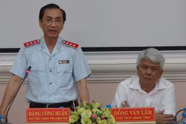 Ông Đặng Công Huẩn, Phó Tổng Thanh tra Chính phủ phát biểu tại buổi công bố. (Ảnh: Thanh Hòa/TTXVN)