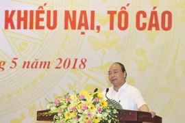 Thủ tướng Nguyễn Xuân Phúc phát biểu. (Ảnh: Thống Nhất/TTXVN)