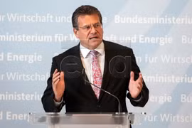 Phó Chủ tịch Ủy ban châu Âu (EC) Maroc Sefcovic. (Nguồn: epa.eu)