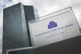 Trụ sở Ngân hàng Trung ương châu Âu (ECB) ở Frankfurt/Main của Đức. (Ảnh: AFP/TTXVN)