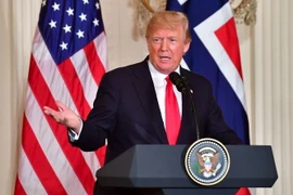 Tổng thống Mỹ Donald Trump. (Ảnh: UPI/TTXVN)