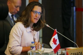 Ngoại trưởng Canada Chrystia Freeland. (Ảnh: AFP/TTXVN)