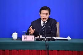 Bộ trưởng Thương mại Trung Quốc Chung Sơn. (Ảnh: THX/TTXVN).